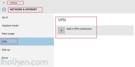 Step1 - win10 VPN conf