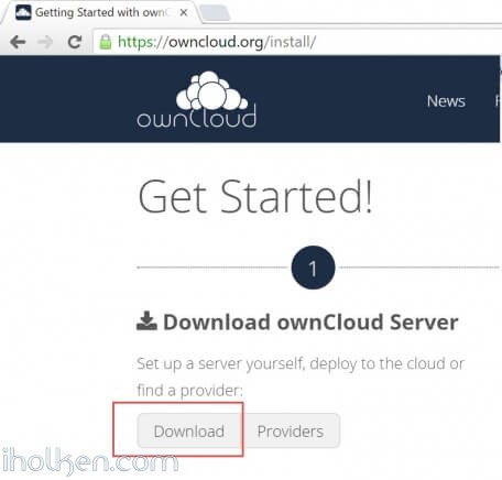 Download Owncloud server files