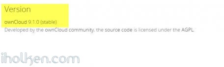 Owncloud Version 9.1