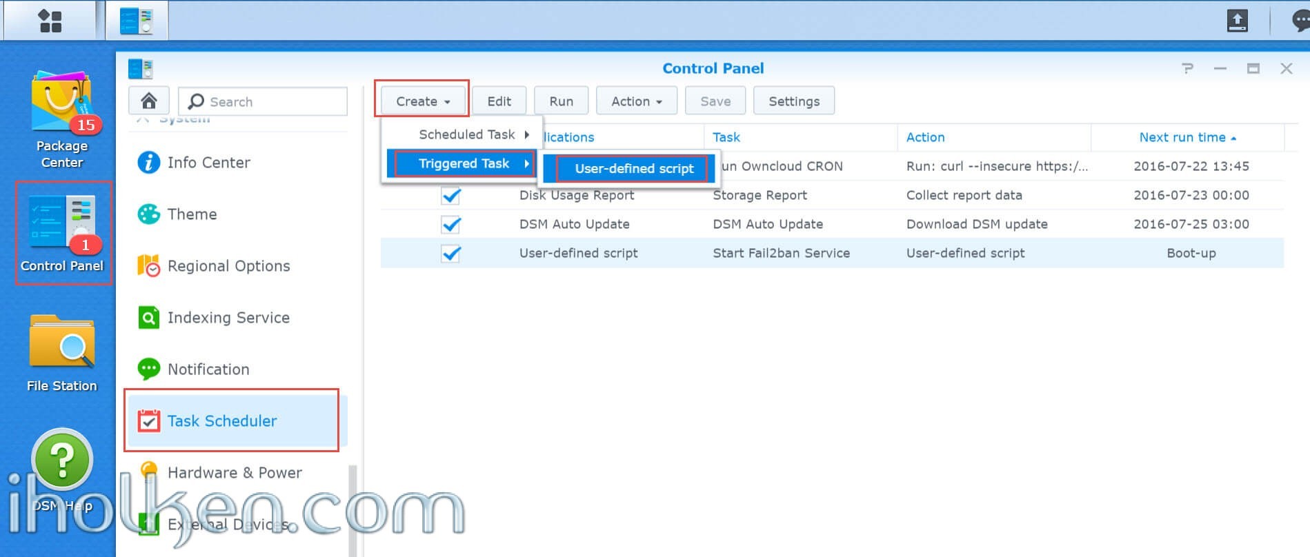 Create Scheduled task